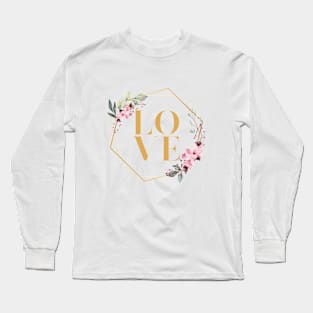 LOVE illustration text Long Sleeve T-Shirt